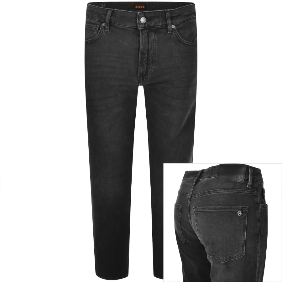BOSS Onyx Slim Tapered Fit Jeans Black | Mainline Menswear us